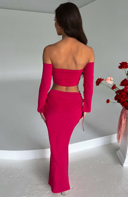 Tana Maxi Skirt - Pink Skirt Babyboo Fashion Premium Exclusive Design