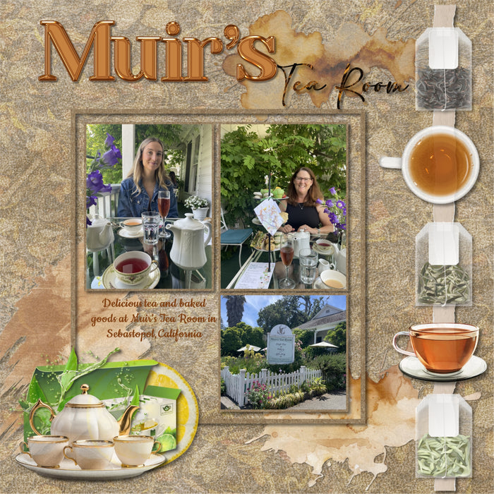 Cozy up your digital scrapbooking page titles with these tasty tea-inspired alpha sets and embellishments by Lucky Girl Creative digital art! Great for travel to Asia, Japan, China, and more! Each of the 5 alpha sets consist of a full set of digital art uppercase alphabet letters A-Z, lowercase letters a-z, numbers 0-9, and most punctuation marks. These alpha sets are available as individual embellishments only.