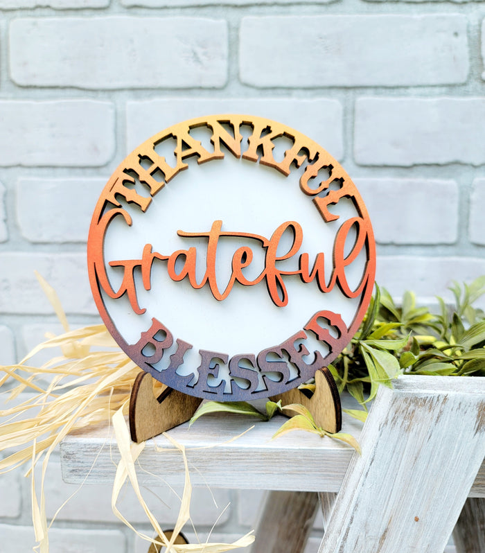 Thanksgiving/ Gobble Tiered Tray Set- wholesale