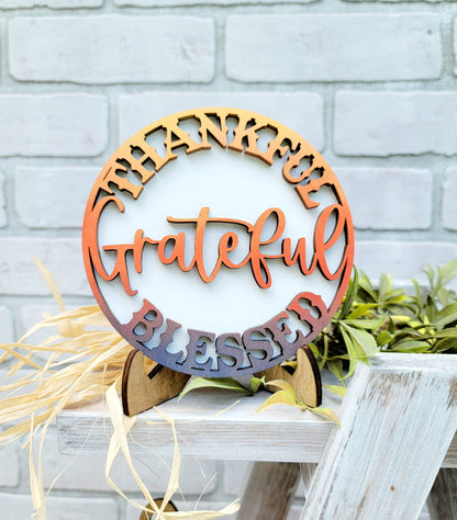 Thanksgiving/ Gobble Tiered Tray Set- wholesale