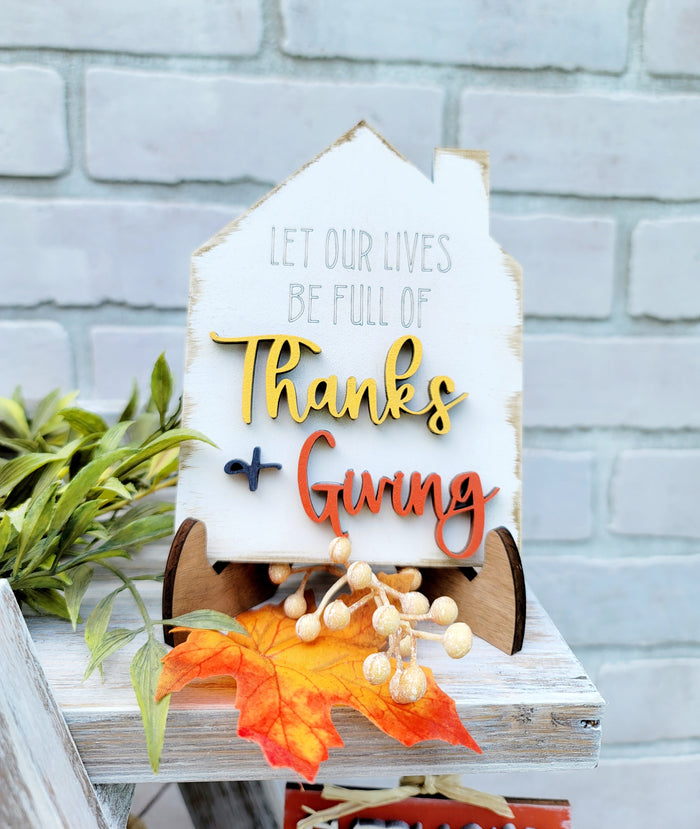 Thanksgiving/ Gobble Tiered Tray Set- wholesale