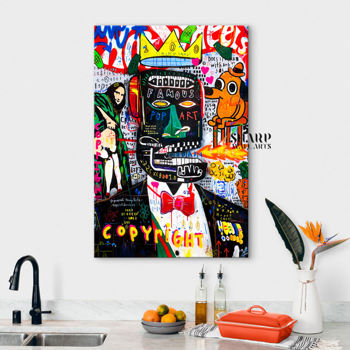 The King Of Famous Pop Art Canvas