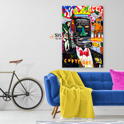 The King Of Famous Pop Art Canvas