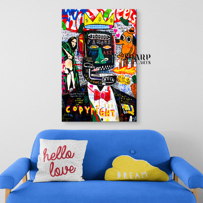 The King Of Famous Pop Art Canvas