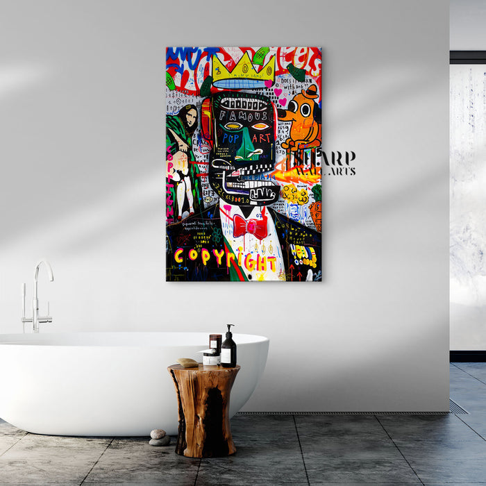 The King Of Famous Pop Art Canvas