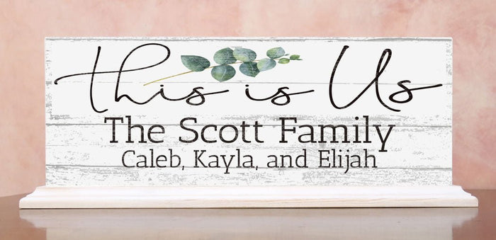 This Is Us Sign Mantel Sign Personalized With Family Names - Broad Bay Personalized Gifts Shipped Fast