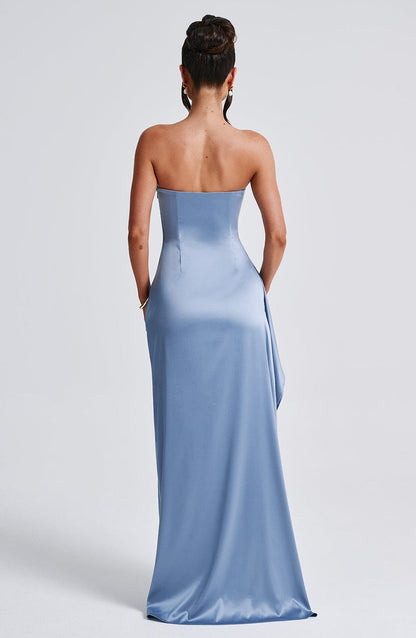 Tian Maxi Dress - Dusty Blue Dress Babyboo Fashion Premium Exclusive Design