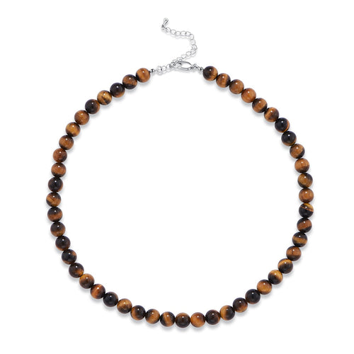 Tiger’s eye energy gem necklace
