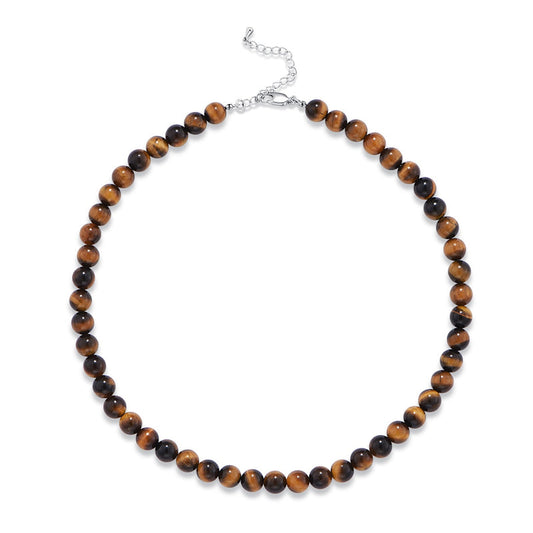 Tiger’s eye energy gem necklace