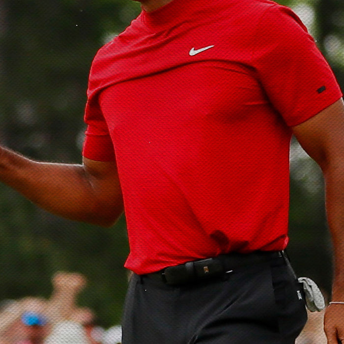 Tiger Woods Fist Pump Wall Art Canvas