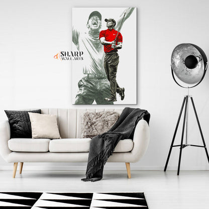 Tiger Woods Golf Wall Art Canvas