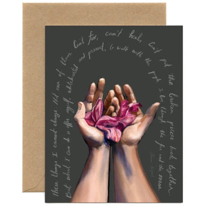 Tiny and Snail Broken Pieces Sympathy Card
