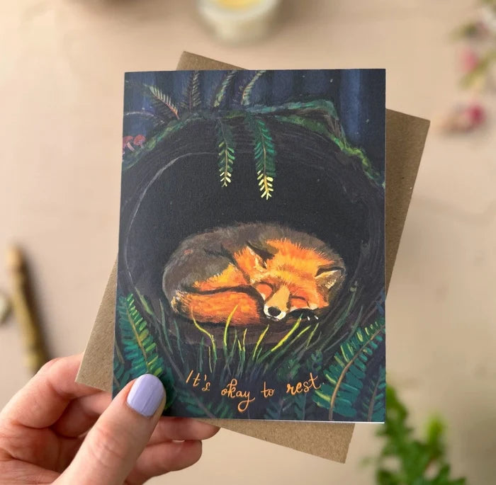 Tiny and Snail It's Okay to Rest Get Well Card