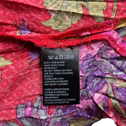 Top Long Sleeve By Urban Outfitters In Purple & Red, Size: M