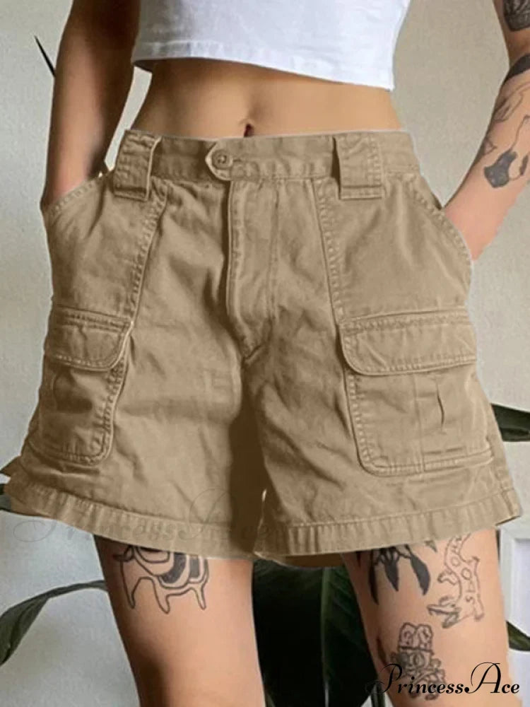 Denim Sleeveless Graceful Turtleneck Top Shorts