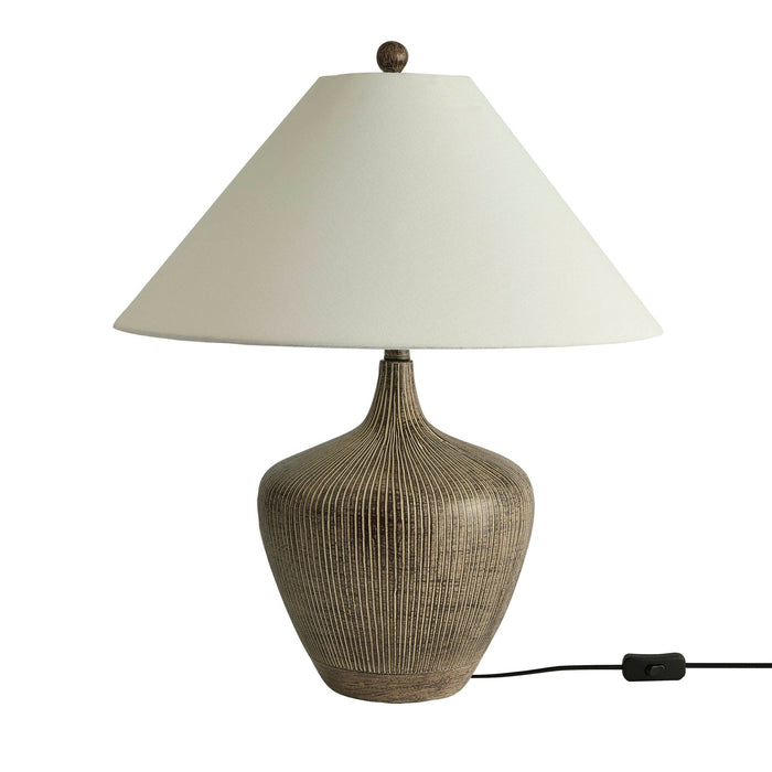 Tribeca Resin Table Lamp - Black - DUSK