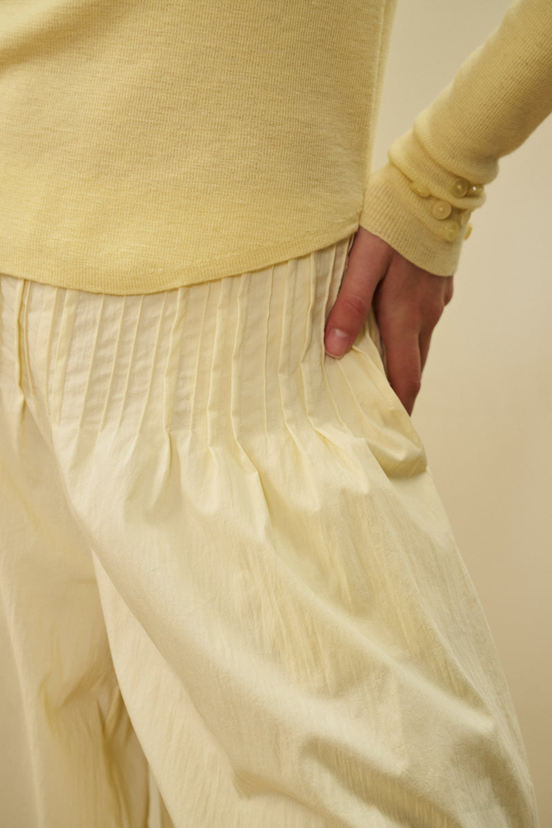 Tuck detail culotte pants