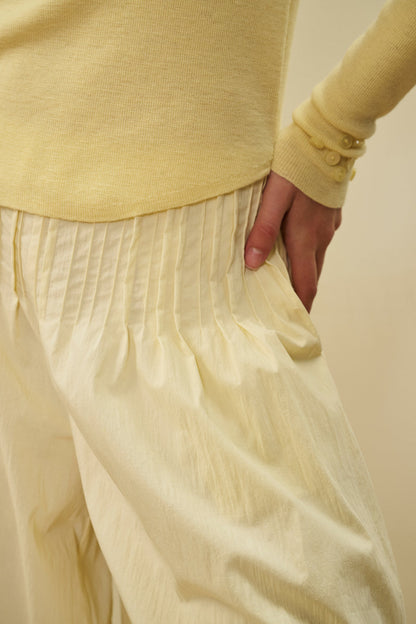 Tuck detail culotte pants