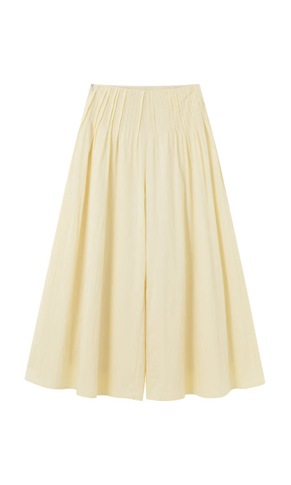 Tuck detail culotte pants
