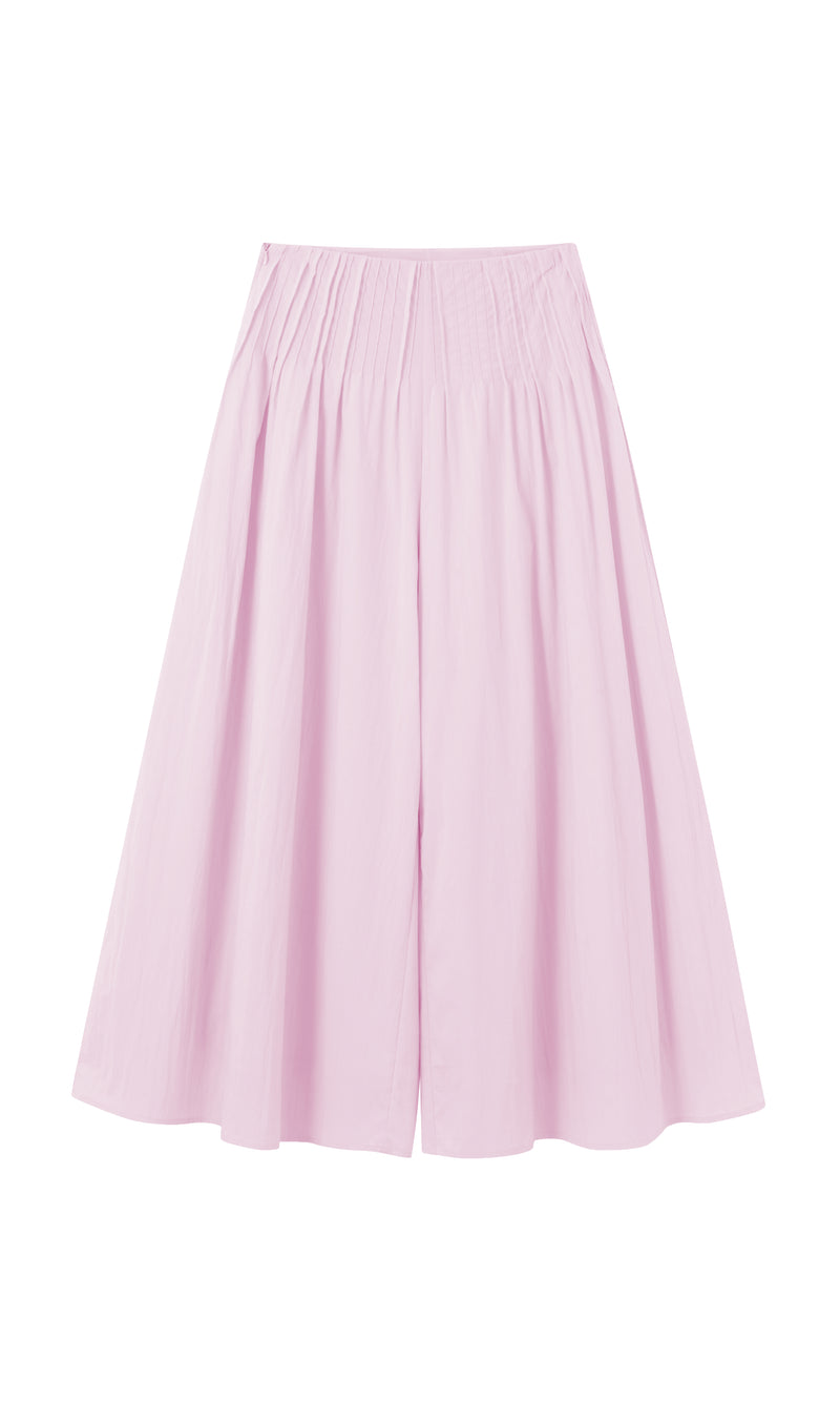 Tuck detail culotte pants