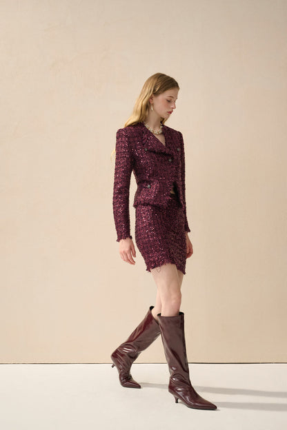 Tweed sequin jacket