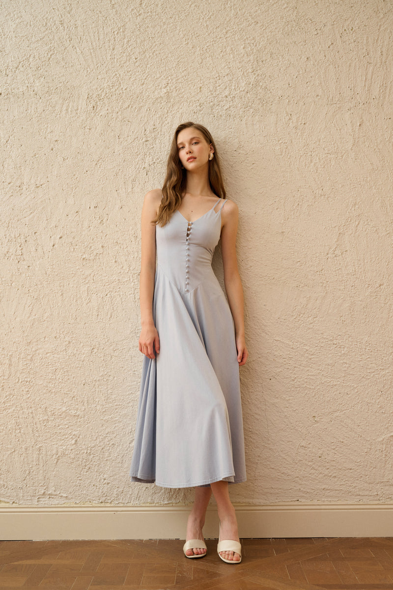 Twin strap maxi dress