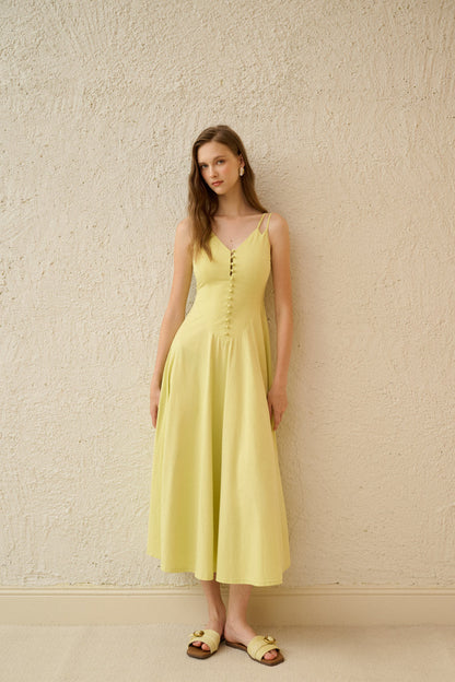 Twin strap maxi dress