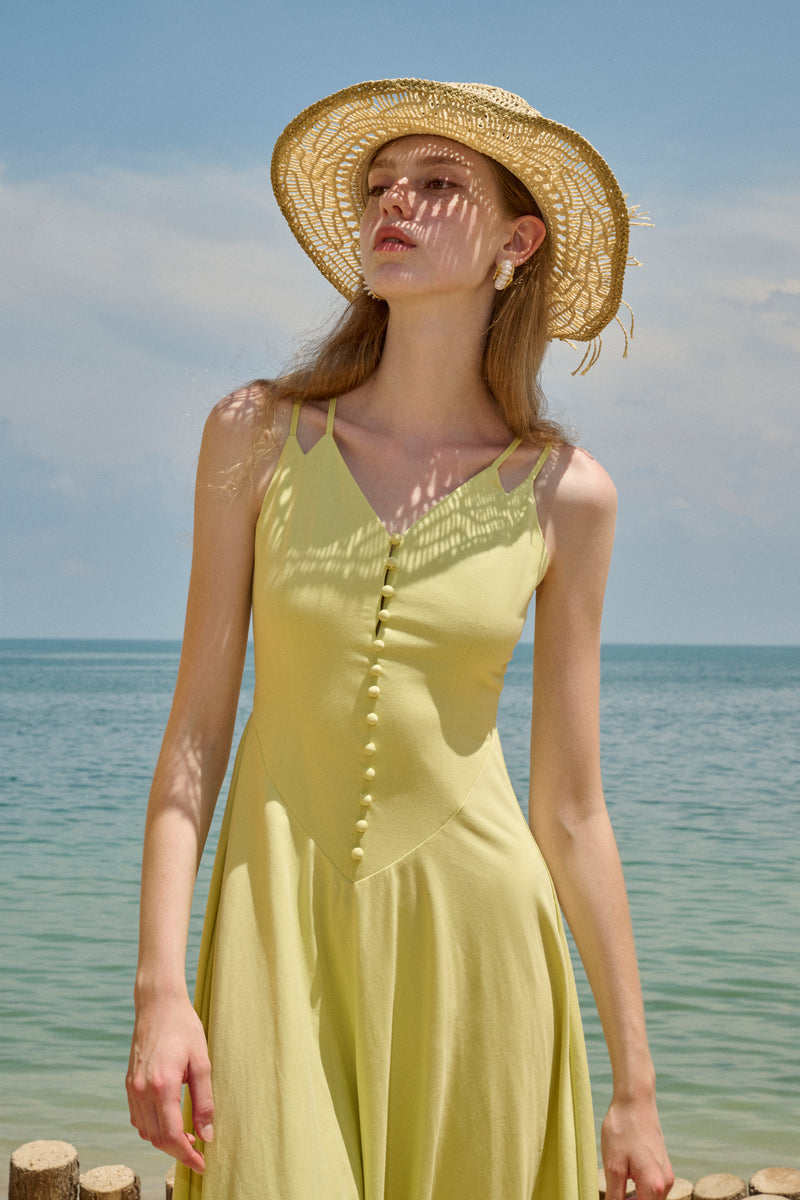 Twin strap maxi dress