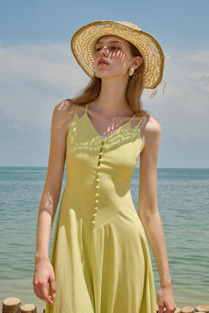 Twin strap maxi dress