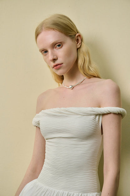 Twist strap cocoon dress