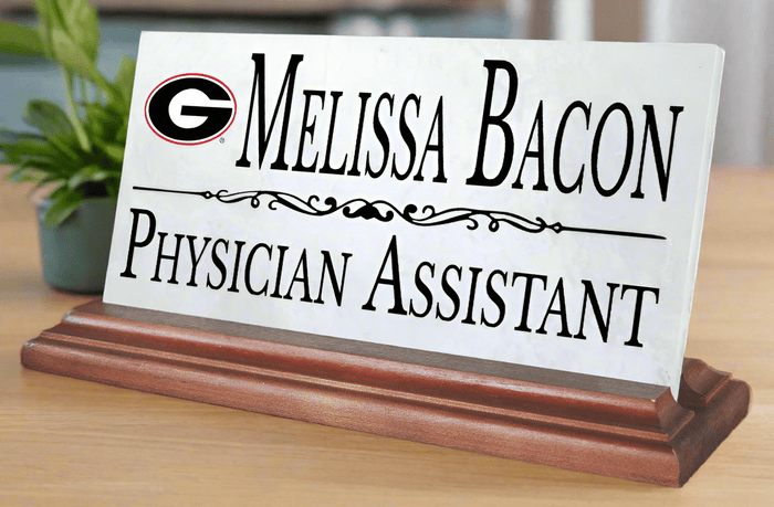 University of Georgia Nameplate for Desk or Shelf for UGA Alumni, or Graduation Gift - Broad Bay Personalized Gifts Shipped Fast