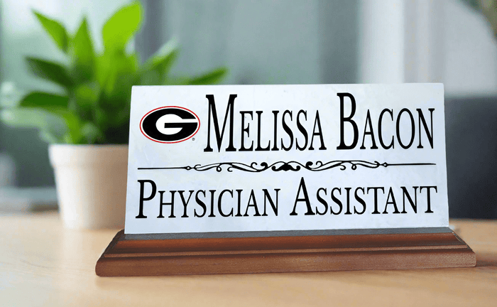 University of Georgia Nameplate for Desk or Shelf for UGA Alumni, or Graduation Gift - Broad Bay Personalized Gifts Shipped Fast