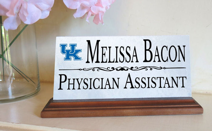 University of Kentucky Desk Nameplate for UK Alumni, or Graduation Gift - Broad Bay Personalized Gifts Shipped Fast
