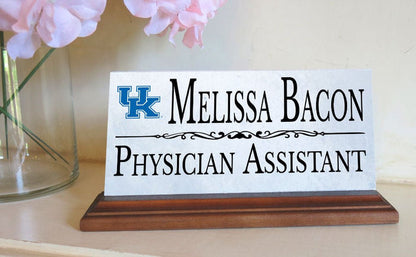 University of Kentucky Desk Nameplate for UK Alumni, or Graduation Gift - Broad Bay Personalized Gifts Shipped Fast
