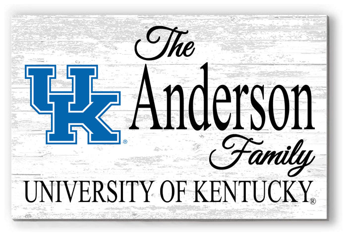 University of Kentucky Family Name Sign for UK Wildcats Alumni, Fans or Graduation - Broad Bay Personalized Gifts Shipped Fast