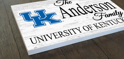 University of Kentucky Family Name Sign for UK Wildcats Alumni, Fans or Graduation - Broad Bay Personalized Gifts Shipped Fast