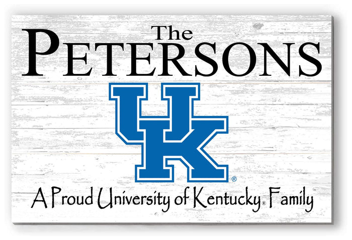 University of Kentucky Family Name Sign for UK Wildcats Alumni, Fans or Graduation - Broad Bay Personalized Gifts Shipped Fast