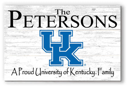 University of Kentucky Family Name Sign for UK Wildcats Alumni, Fans or Graduation - Broad Bay Personalized Gifts Shipped Fast
