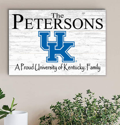 University of Kentucky Family Name Sign for UK Wildcats Alumni, Fans or Graduation - Broad Bay Personalized Gifts Shipped Fast