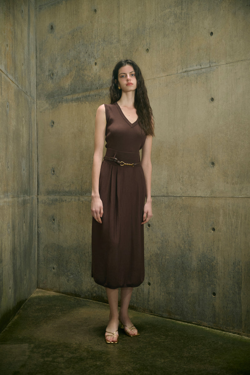 V neck tank & skirt
