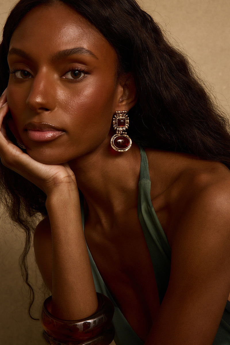 Villa Amber Earrings