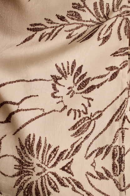 Vista Cream Floral Mini Skirt