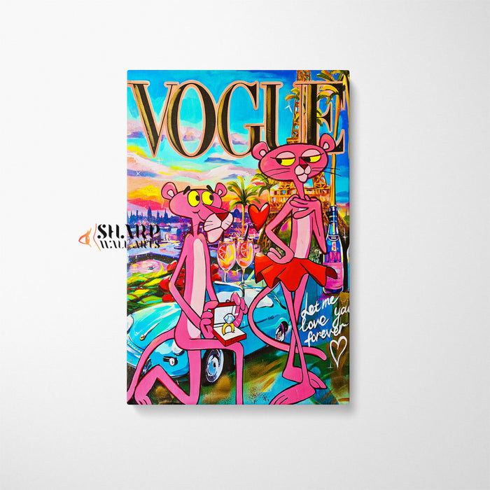 Vogue Love You Forever Canvas Wall Art