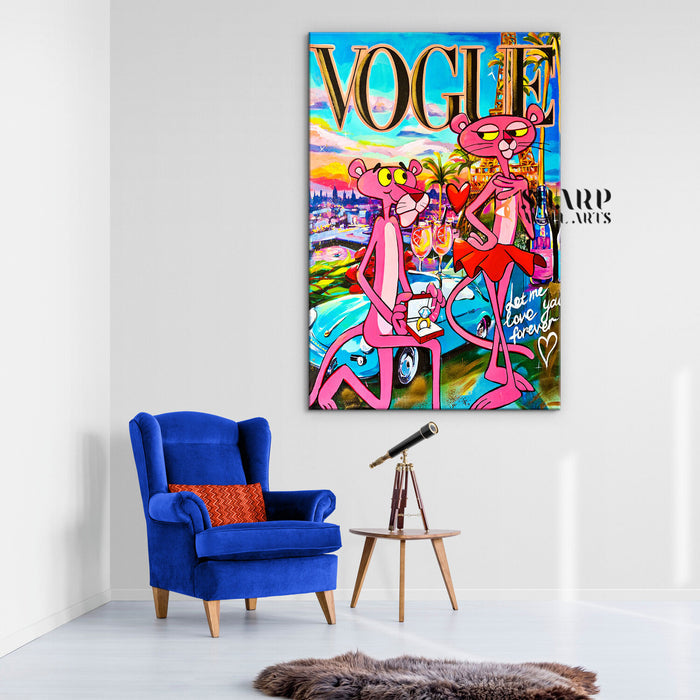 Vogue Love You Forever Canvas Wall Art