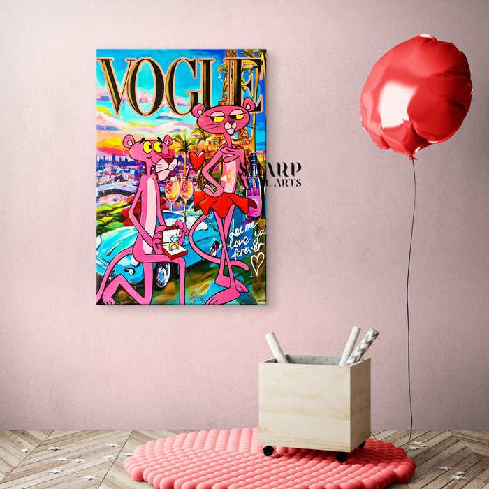 Vogue Love You Forever Canvas Wall Art