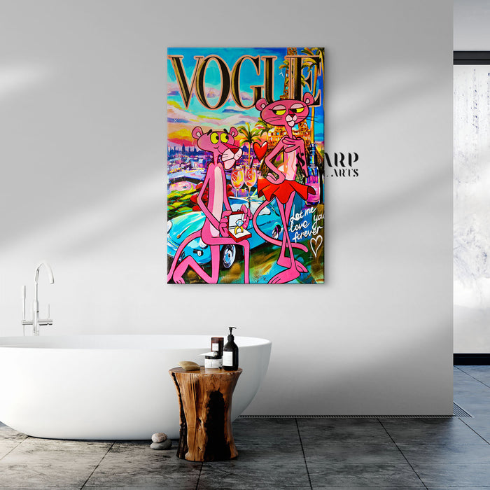 Vogue Love You Forever Canvas Wall Art