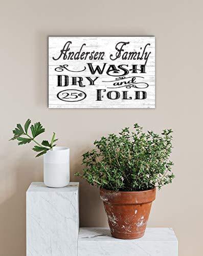 customized laundry room signs