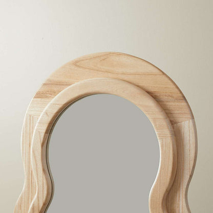 Wave Solid Wood Mirror