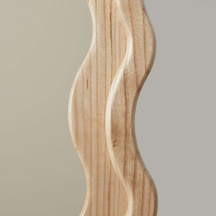 Wave Solid Wood Mirror
