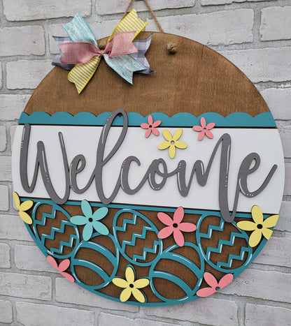 Welcome Easter Egg Door Hanger- wholesale